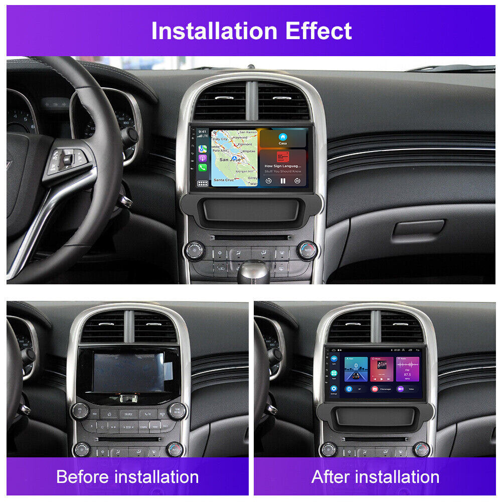 for Chevrolet Malibu 2011-2015 Android Apple CarPlay GPS Navi Car Stereo Radio