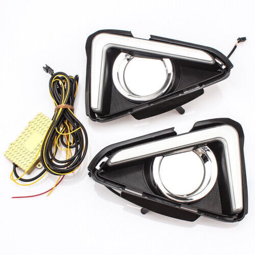 for Toyota RAV4 2016-2018 LED Daytime Running Lights Fog Light Turn Signal Lamps
