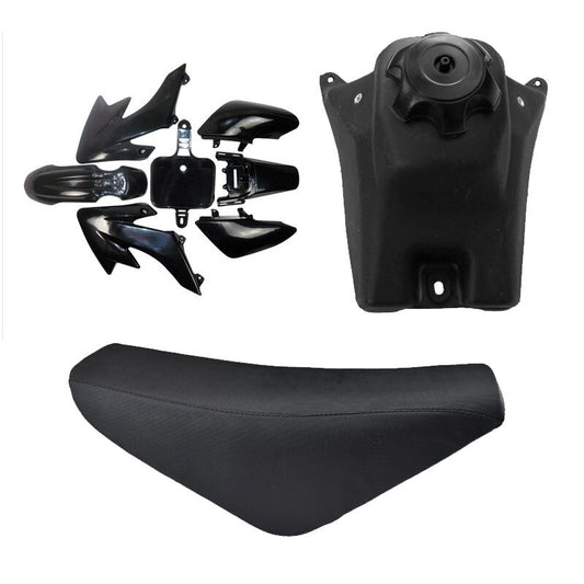 Fuel tank for seat , plastic fender body kit for CRF50 motorcycles, 110cc and 125cc Pit bikes