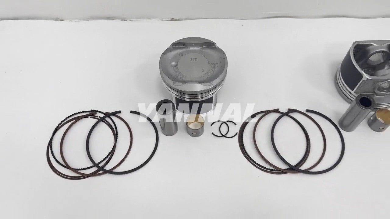 Cylinder piston kit with piston rings for Toyota 1AZ engine parts