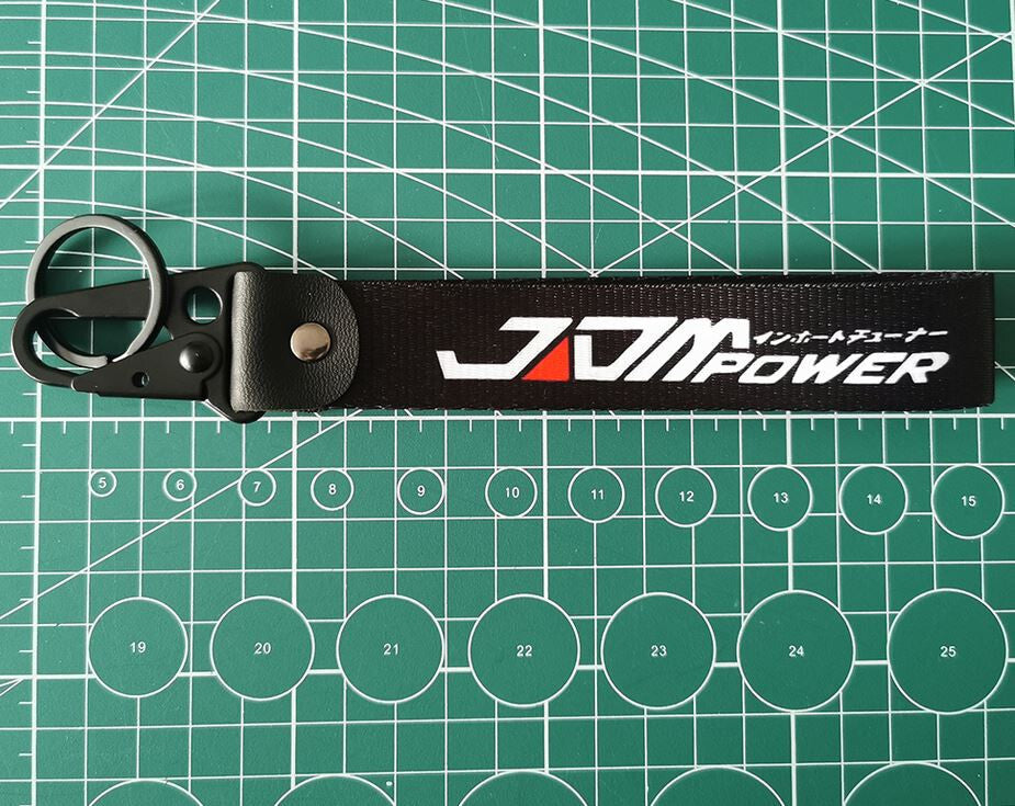 Car keychain/key ring with lanyard, car accessories, JDM, black, suitable for Mazda .
