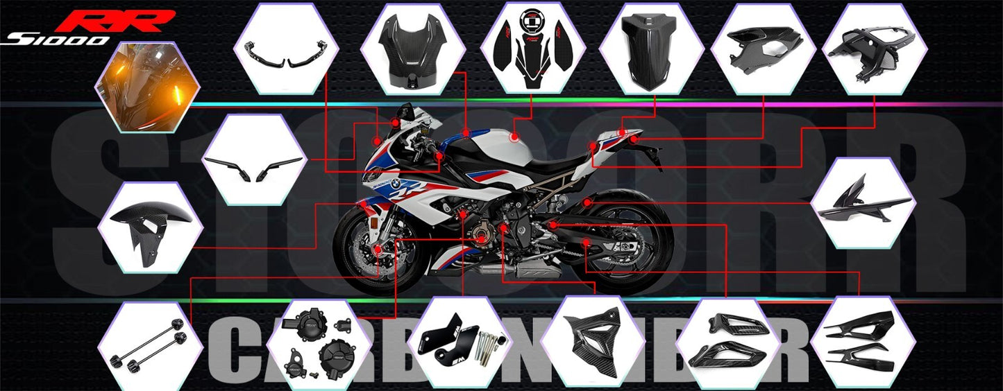 New for BMW 2019-2023 S1000RR, NO-CUT Frame slider, Frame Protectors, crash pds
