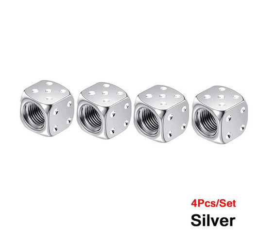 4-piece car tire valve cover rod air dust cover gold universal for Alfa Romeo