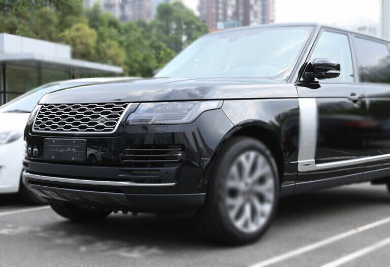 for Range Rover L405 2018-22 Gloss Black Exterior Front Fog Light Strip Trim 6X