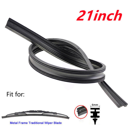 4-Pack 21-inch Car Frame Windshield Scraper Replacement Strips