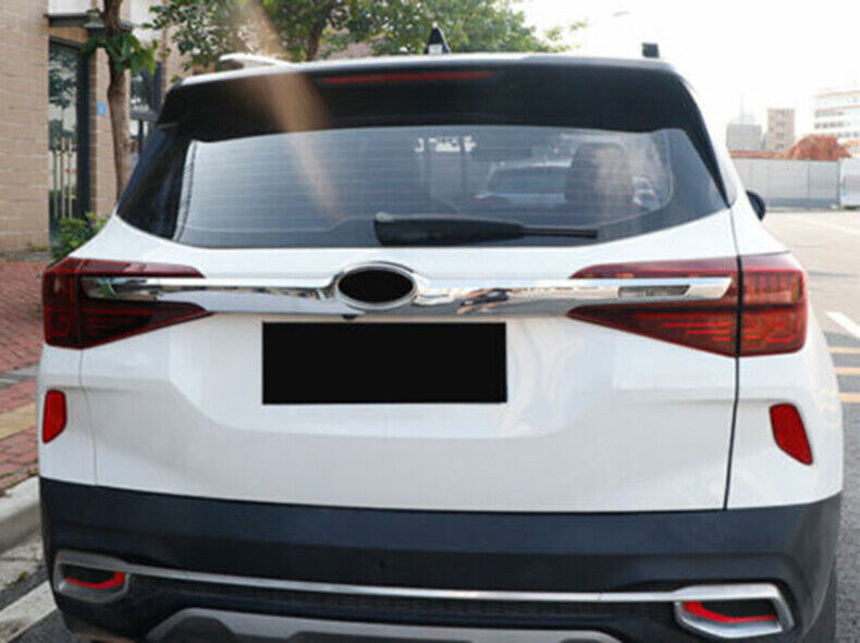 for Kia Seltos 2020-2023 Chrome Trunk Tailgate Lid molding Middle Cover Trim New