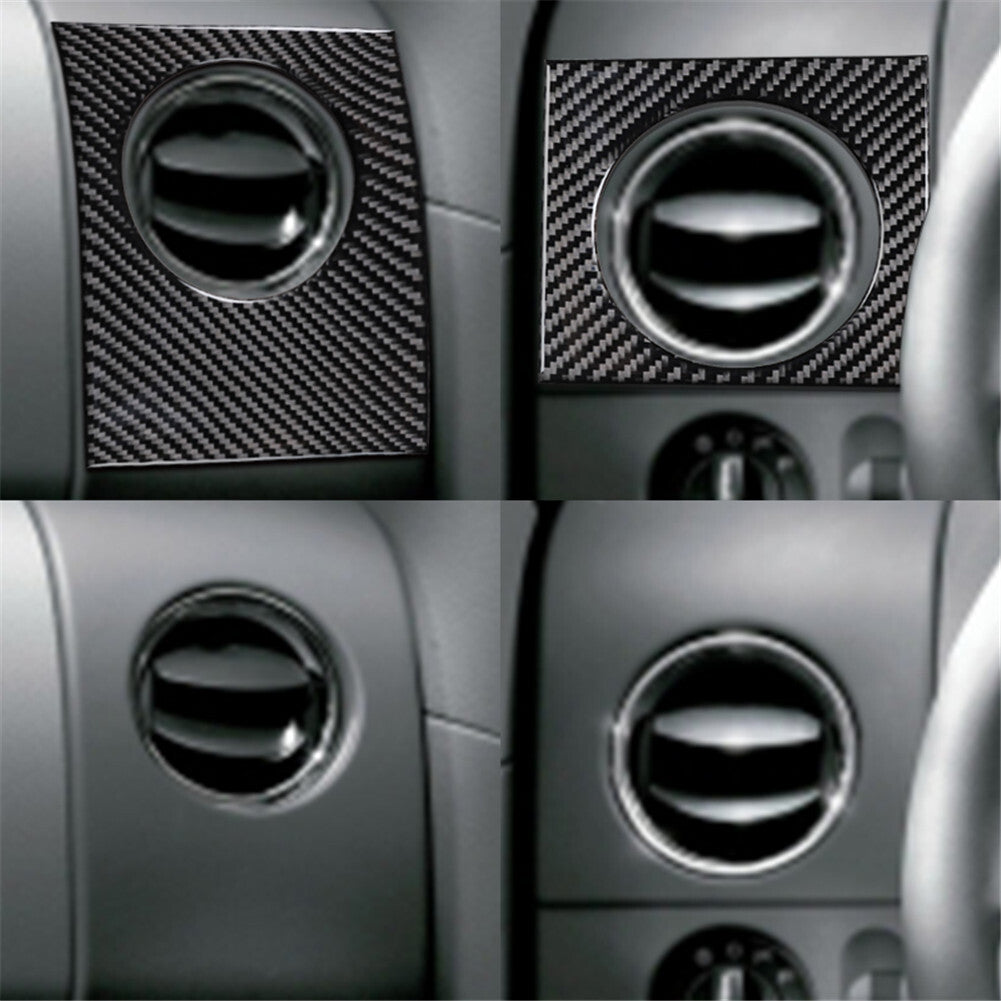 Carbon Fiber Interior Side Air Vent Outlet Cover Trim for Ford F-150 FX4 2004-08