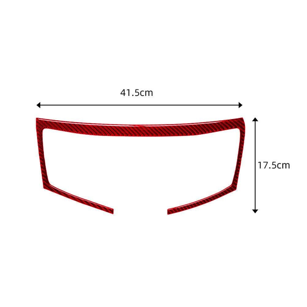 Red Carbon Fiber Central Control Air Outlet Vent Trim for Honda Accord 2013-2017