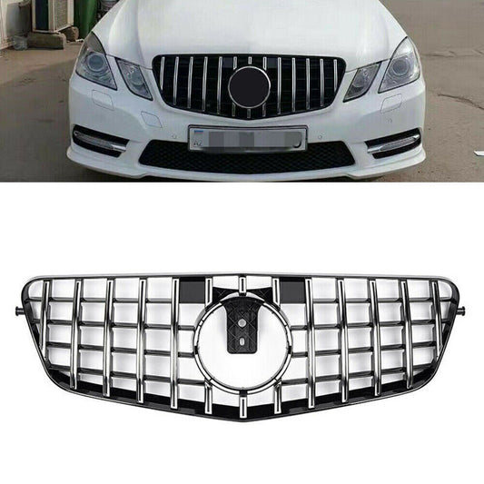 GTR Style Front Grill Grille Fit for Mercedes-Benz E-Class W212 E200 E300 E350 10-13