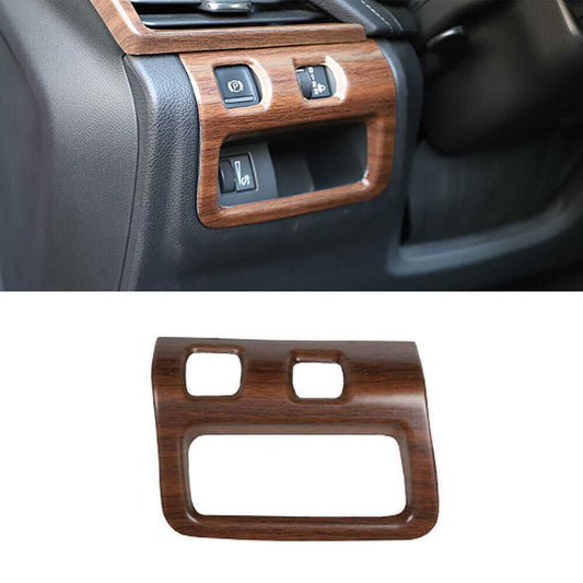 for Cadillac CT5 2020-2024 Matt Wood Grain Headlight Control Button Ring Trim 1P