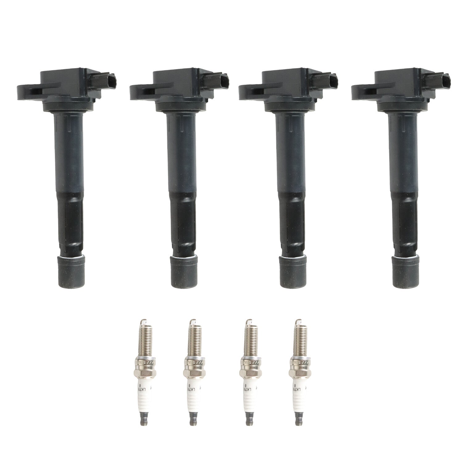 4x Ignition Coils UF629 + Iridium Spark Plug 97390 For 2009-2014 for Acura TSX 2.4L