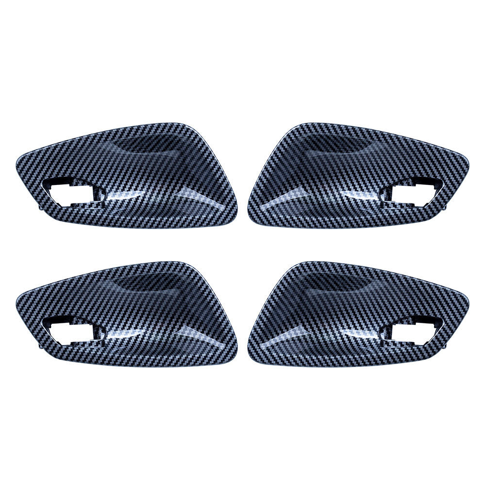 4PCS Inner Door Handle Bowl Cover Fit for BMW 3 Series E90 2005-2012 Carbon Fiber UK