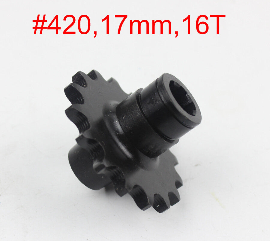 aftermarket 420 17MM 16T Wider Front Sprocket for Honda Monkey Z50 5.50x10 rim