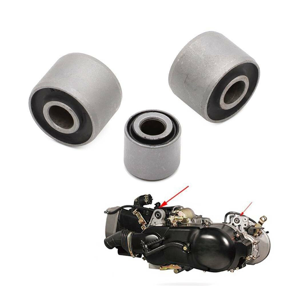 3PC Scooter Moped ATV Engine Crankcase Bushing Mount For GY6 50 125CC,150CC