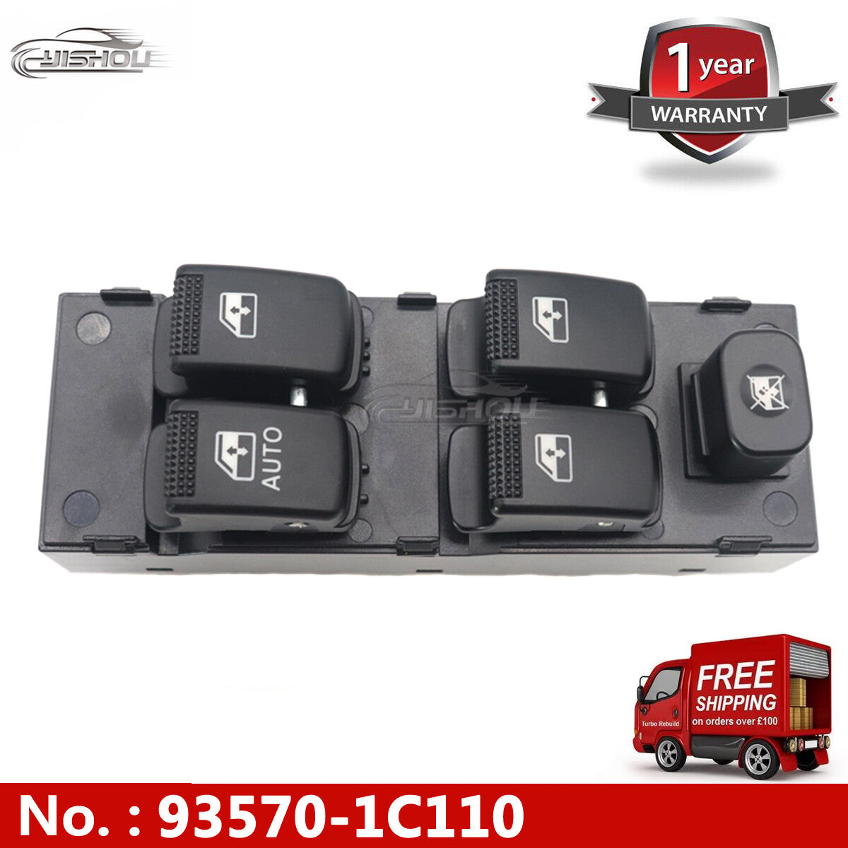 Electric main power window switch suitable for Hyundai Getz 2003-2010 and Matrix 2006-2011.