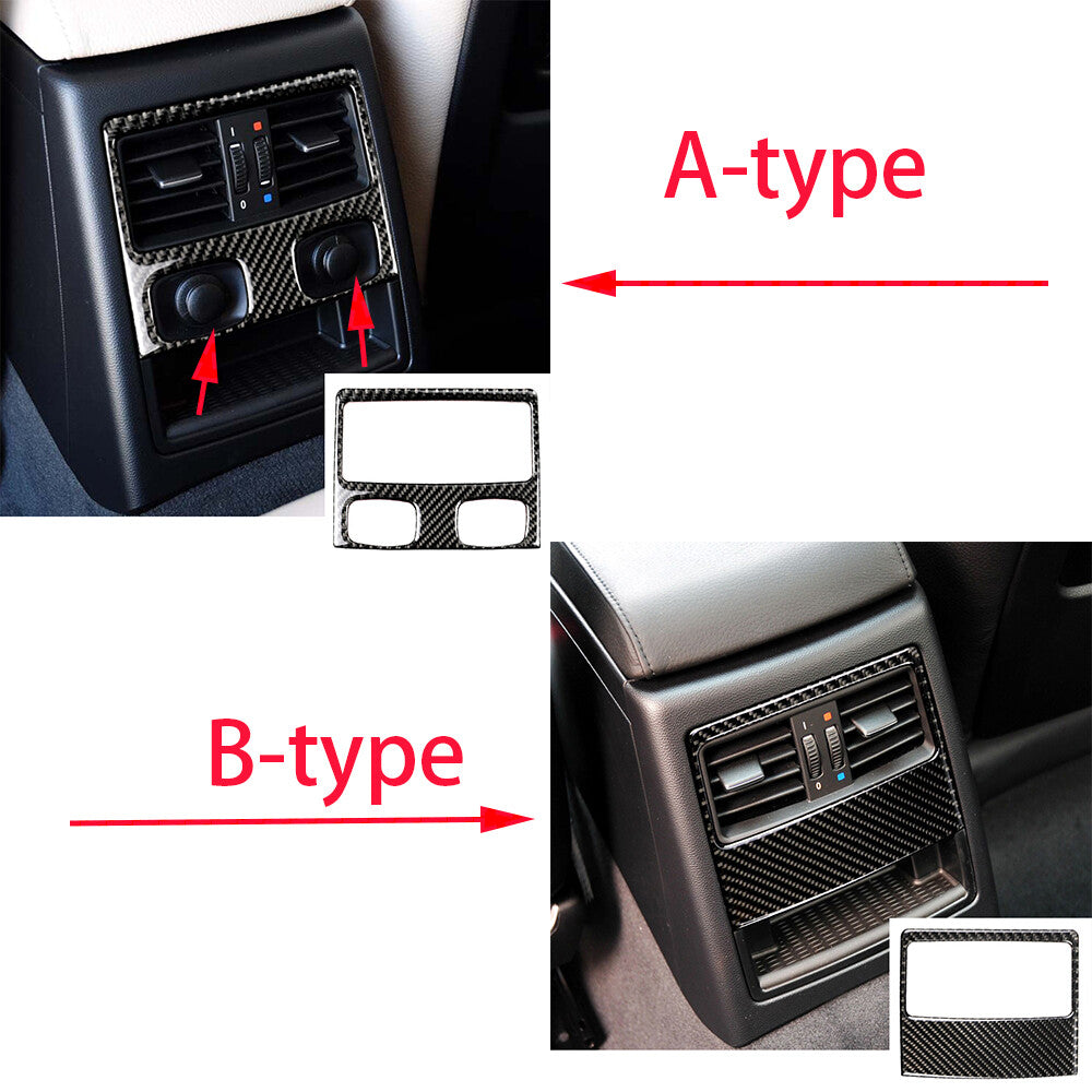2¡Á Carbon Fiber Rear Air Vent Outlet Panel Trim for BMW 3 Series E90 E92 2005-12