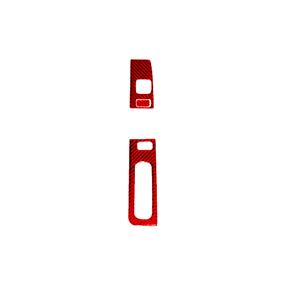 3X Red Carbon Fiber Driver Door Control Cover For Colorado 2004-12/ for Canyon 05-12