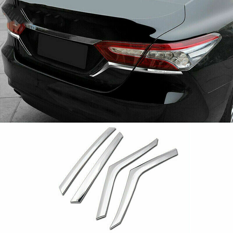 for Toyota for Camry 2018-2023 Chrome Rear Lamp Tail Light Lower Eyelid Strips Trim