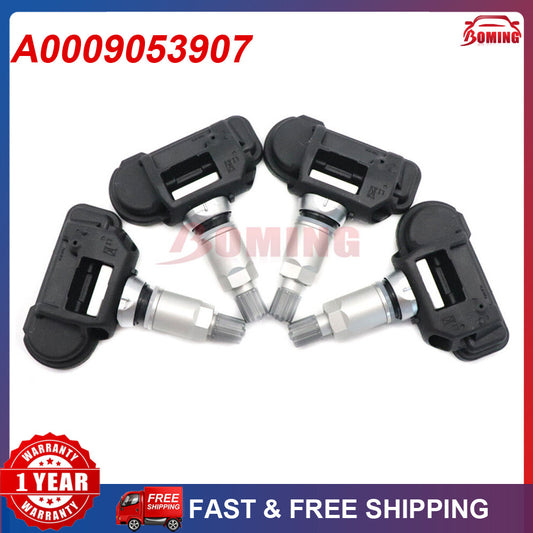 A0009053907 4PCS NEW TPMS Tire Pressure Sensor for MERCEDES C/S/E/GLS/GLC/Metris