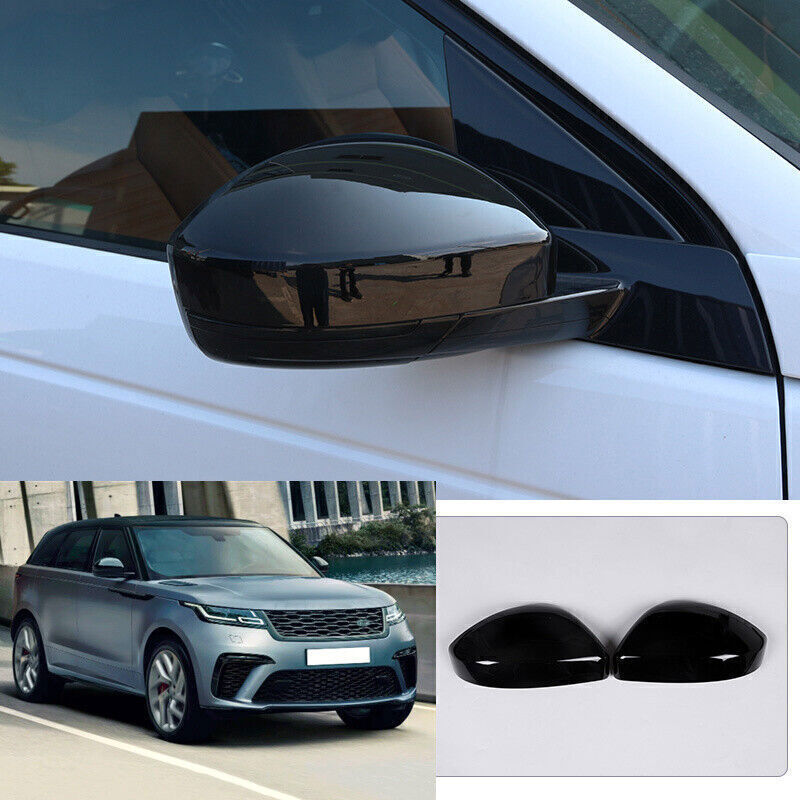 for Range Rover Velar 2018-23 Gloss Black Side Rear View Mirror Cap Cover Trim