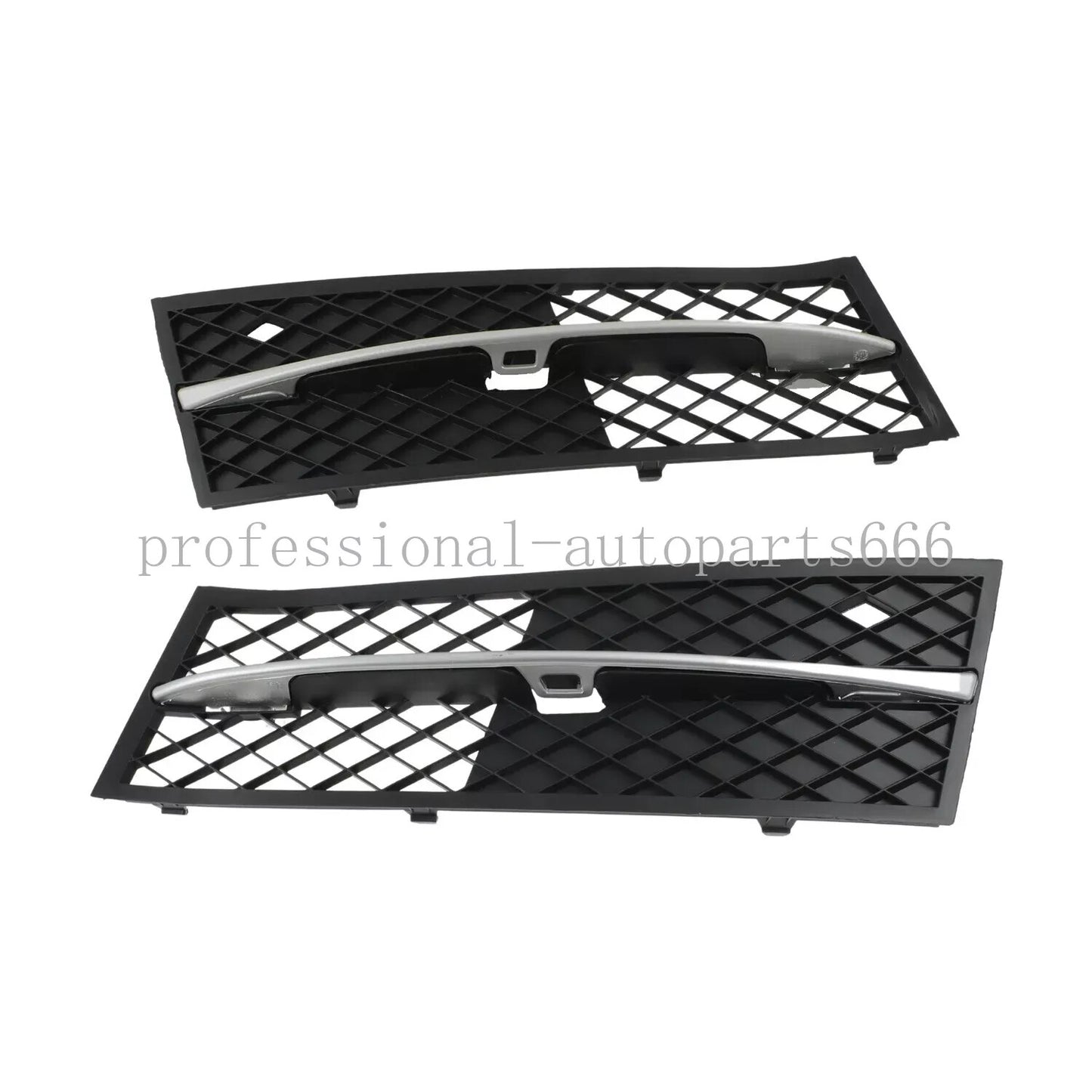 One pair of front fog light grille crash protection covers suitable for BMW F10, F11, 528i, and 535i (11-2013-)