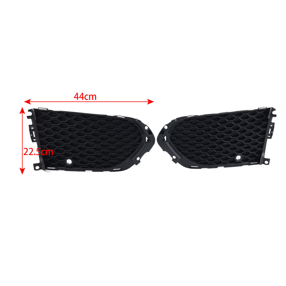 for Jaguar F-Pace Right Closed Mesh Front Bumper Fog Light Lamp Grill With PDC