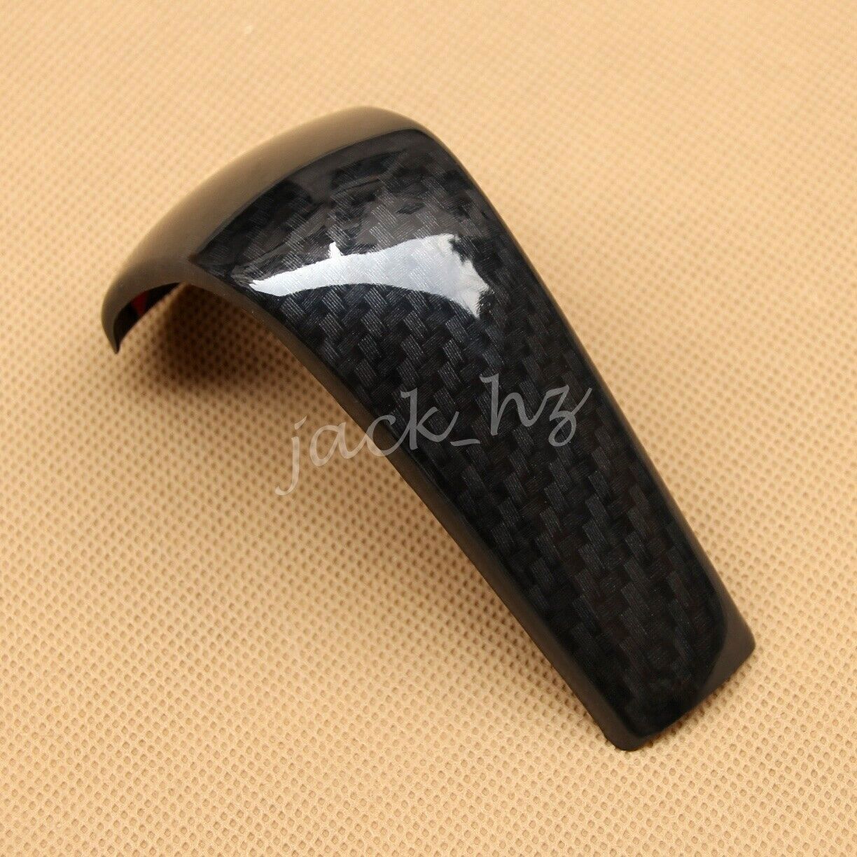 1P Carbon Fiber Interior Gear Shift Knob Cover Cap Trim for Mazda CX-5 CX5 17-24