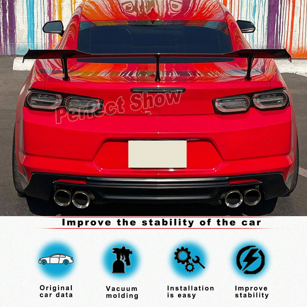 for Chevrolet Camaro LS LT RS ZL1 SS 16UP Real Carbon Rear Trunk Spoiler Wing