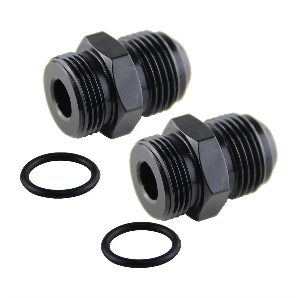 2PCS M22 x 1.5 to Metric AN10 Adaptor Fitting For Oil Cooler Radiator+O-ring