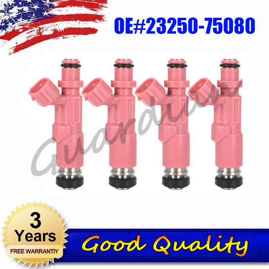 4PCS Fuel Injector 23250-75080 For Toytota 4Runner 2.7L 1998-00 99 Tacoma 98-04
