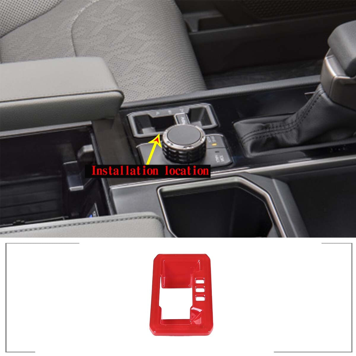 Red carbon fiber exterior door and window frame trim panels for Corvette C7 2014-2019