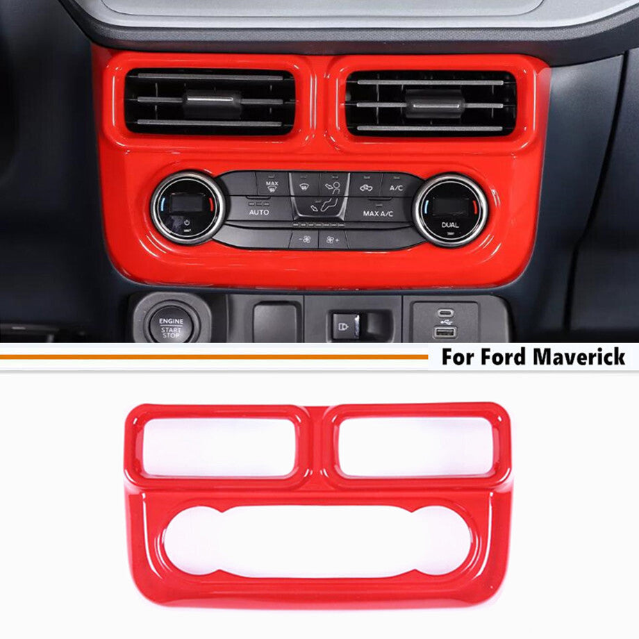 For 2022-2024  for ford  Maverick Red Interior Central Control A/C Panel Cover Trim 1P