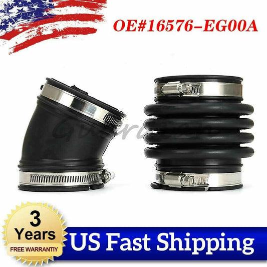 2-Piece Intake Hose Shoes 16576-EG00A for Infiniti M35 V6 3.5L (2006-2009)