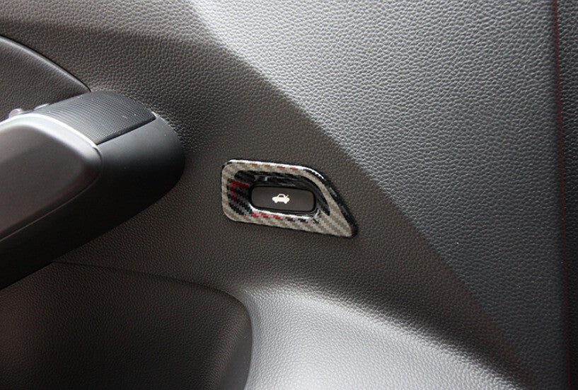Back Door Tailgate Switch Cover Trim for Honda for Civic 2022-23 11th Carbon Fiber