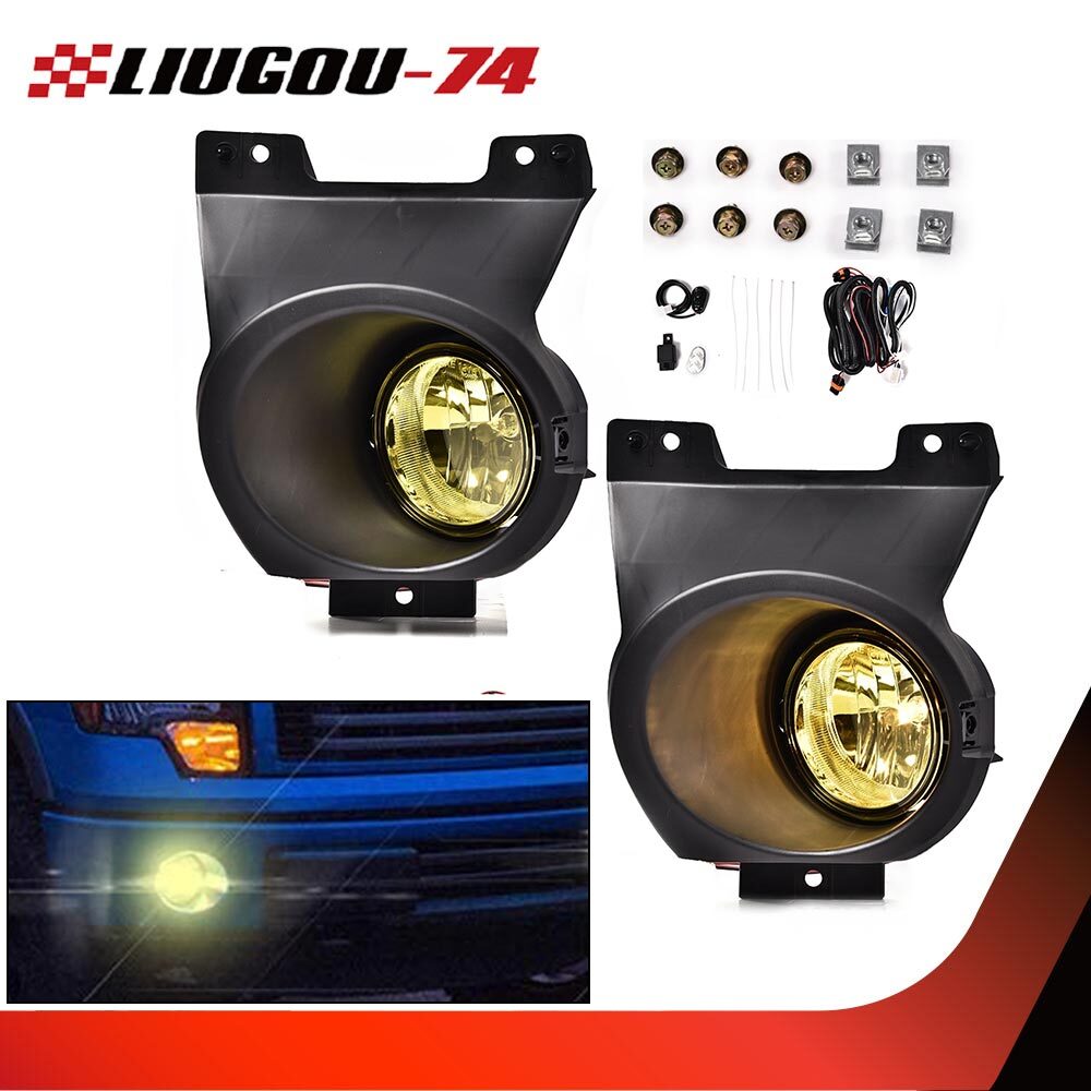 Suitable for 11-14 year old for Ford F-150 2-piece anti-collision fog light driving light with switch/bracket