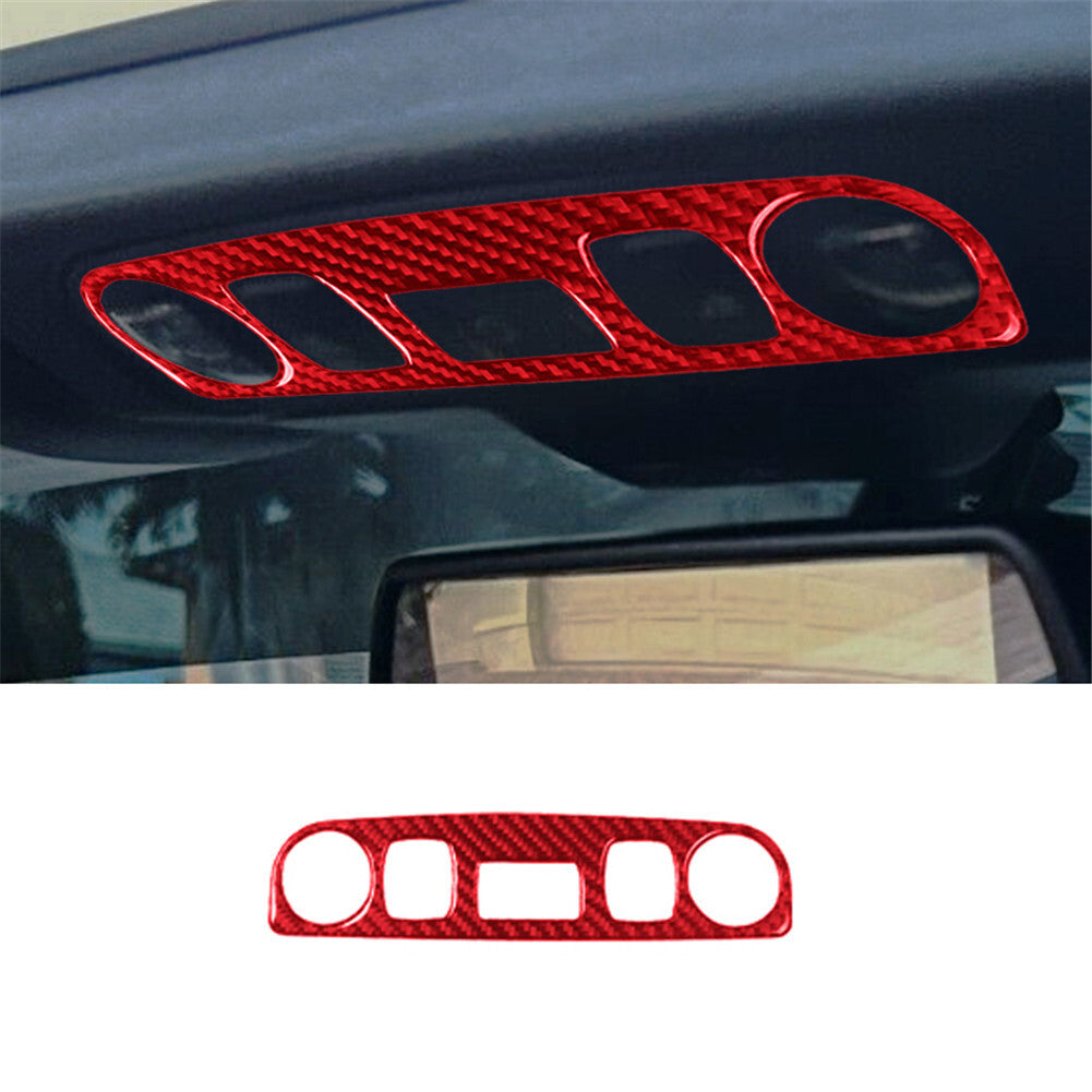 Carbon Fiber Top Console Panel Trim Sticker for Audi TT 8N 2001-2006 Red Type B