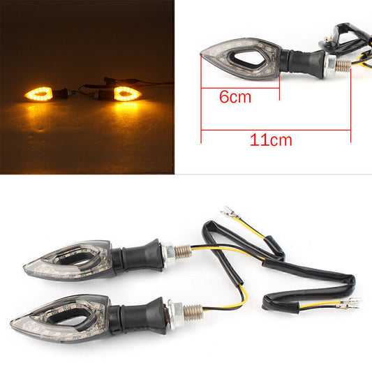 Universell Motorrad Bernstein Indikator Blinker Blinklicht Vordere  Hinten