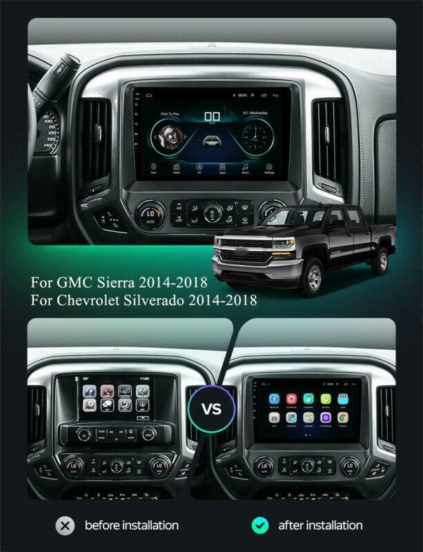 Android 10.1 Stereo Radio Head Unit for Chevrolet Silverado for GMC for Sierra 2014-2018
