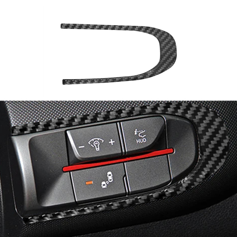 Carbon Fiber Dimming lights Button Frame Cover for Hyundai for Veloster JS 2019-22