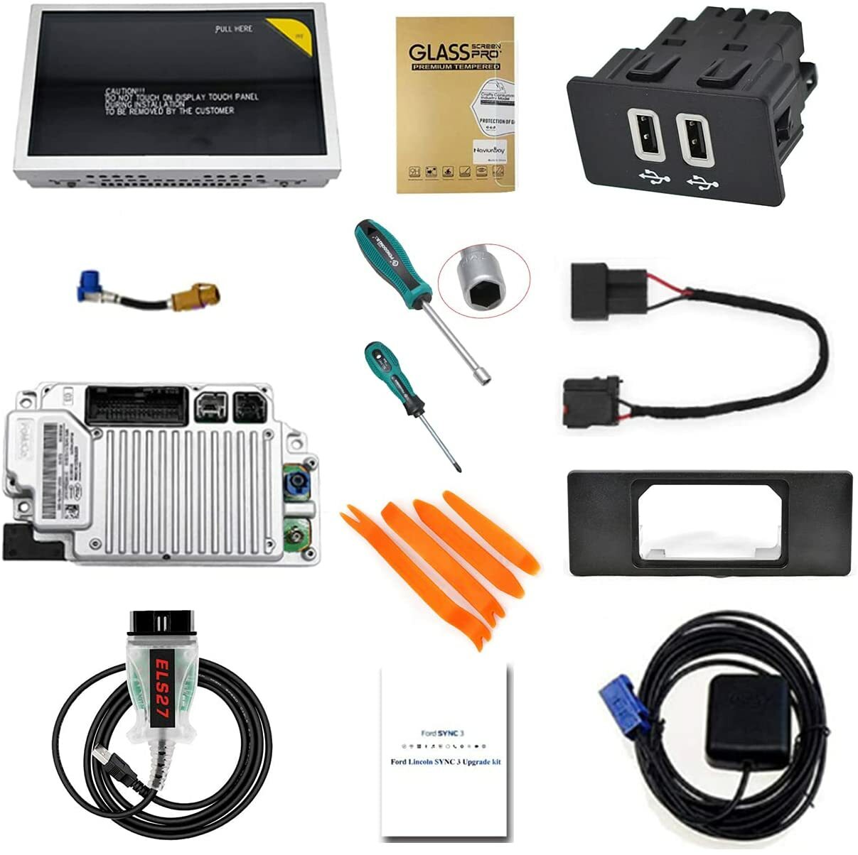 Factory SYNC 2 to SYNC 3 Upgrade Kit 3.4 Fit for Ford Sync3 APIM Module Carplay