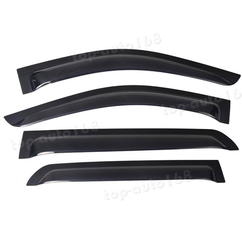for Ford F-150 4-D 2015-2020 Smoke Window Wind Visors Sun Rain Guard Vent trim