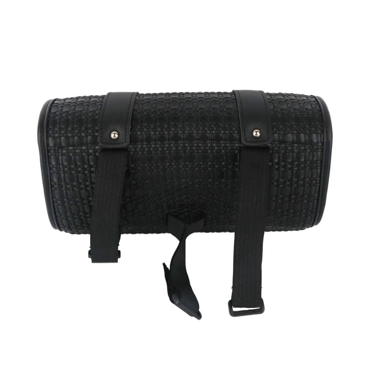 Saddlebag, motorcycle fork tool bag, polyurethane synthetic leather handlebar waterproof black