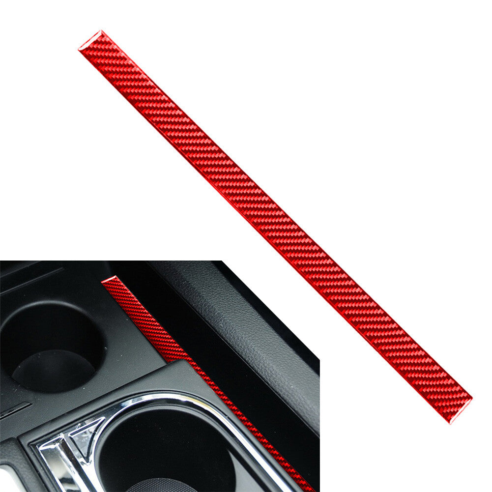 Inner Center Console Water Cup Holder Stripe Cover for Toyota Tundra 2014-2021