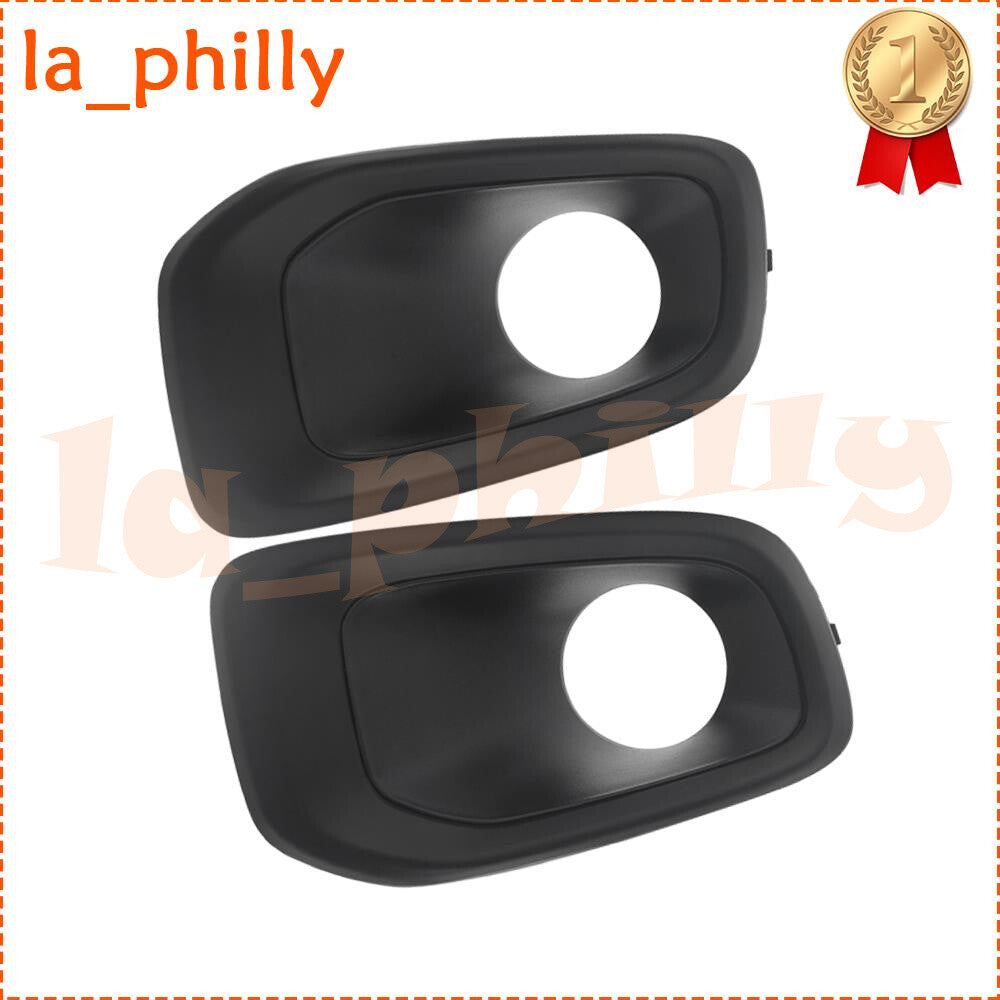 For 2015 2016 2017 2018 for Jeep Renegade RHLH Bumper Fog Lamp Bezel Matte Black