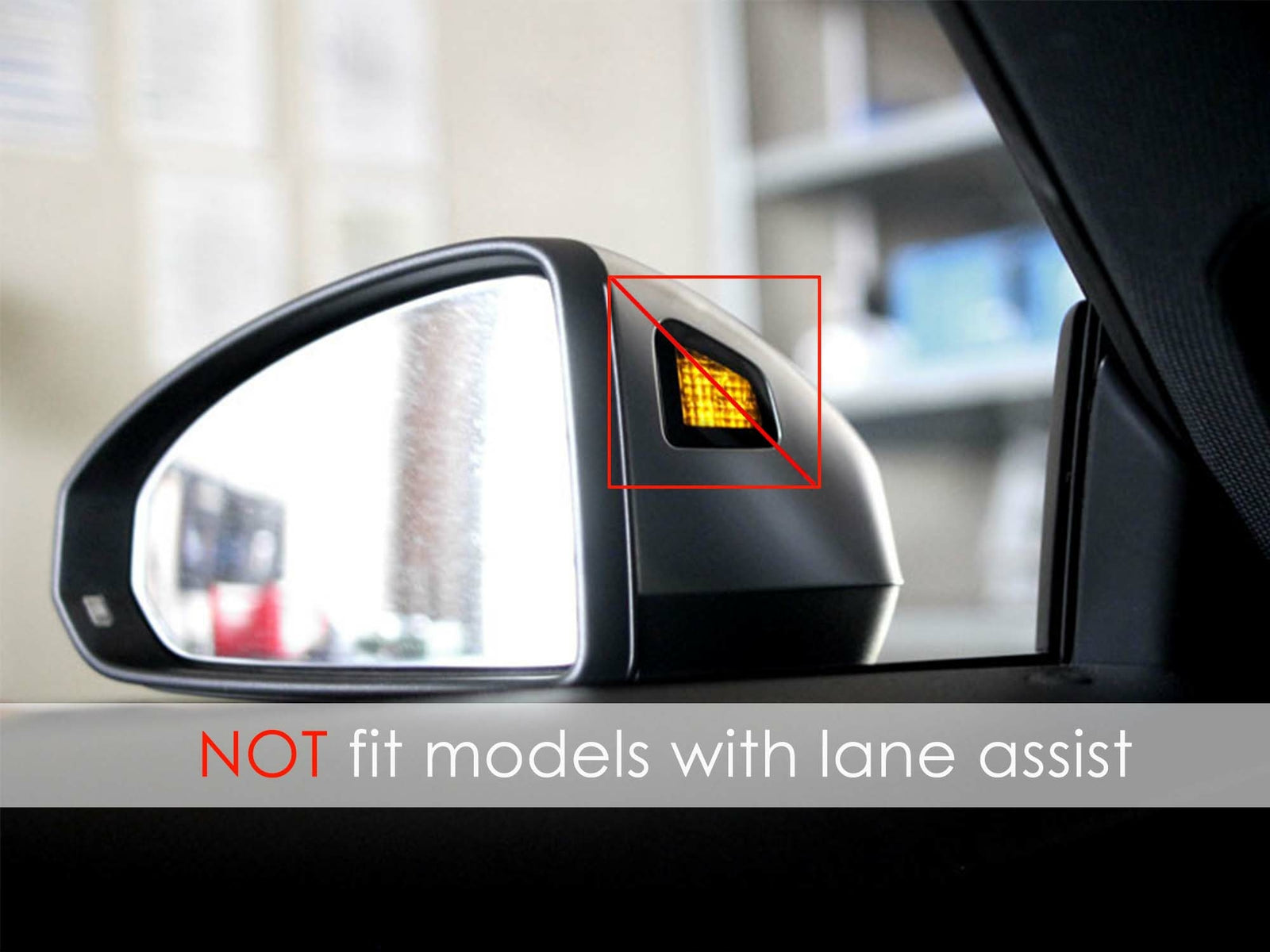 Carbon fiber mirror protective cover for Audi TT, TTS, MK3, TTRS with lane-free assist 2015-2023