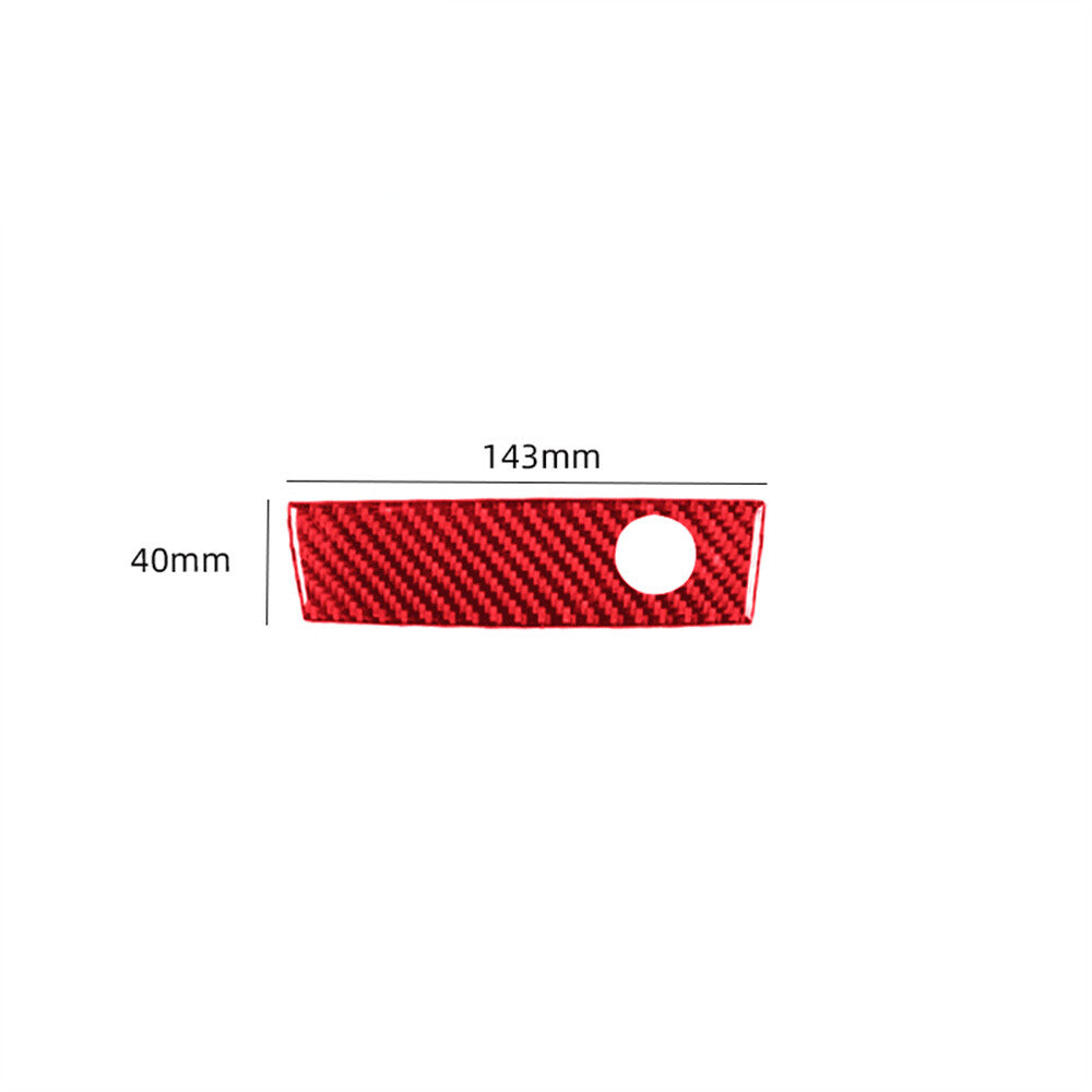 Red Carbon Fiber Glove Box Switch Cover Trim for Jeep for Wrangler JK 2011-2017