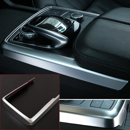 Silver ABS Central Control Multimedia Mode Trim for Benz GL GLE GLS ML 2013-2019