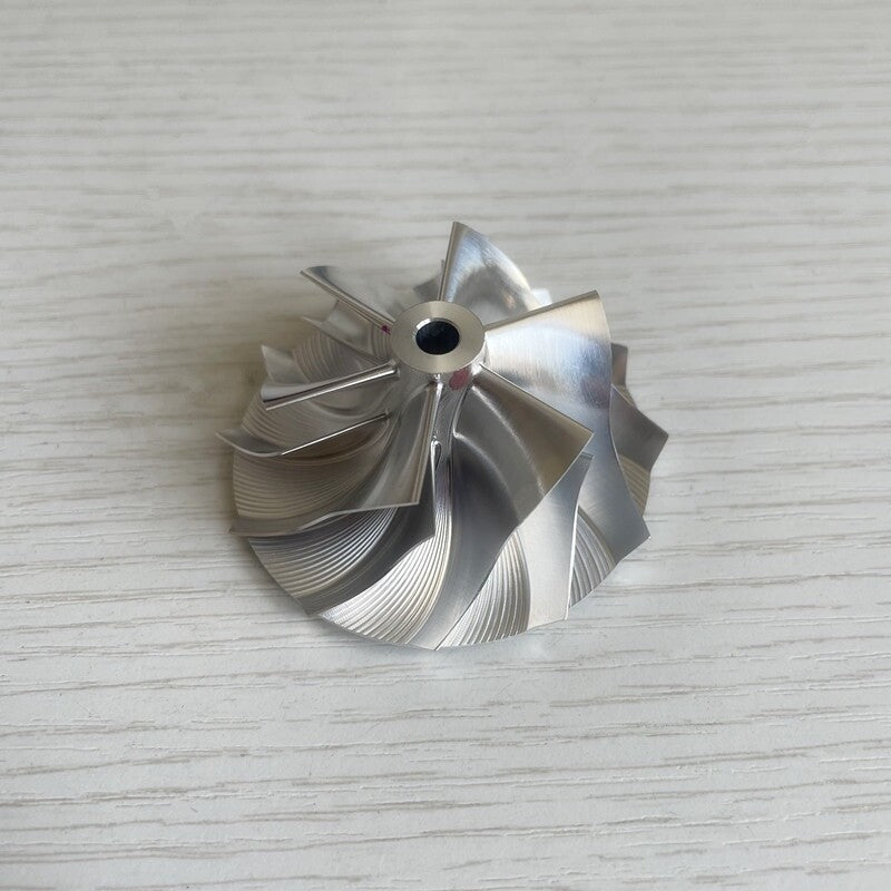 TD04 Reverse 42.00/56.00 mm 6+6 Blade Performance Turbine Billet Compressor Wheel