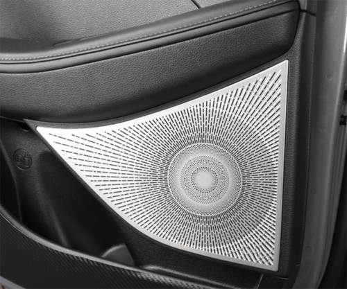 for Hyundai Sonata 2020-2023 Matte Silver Inner Door Speaker Horn Cover Trims 4P