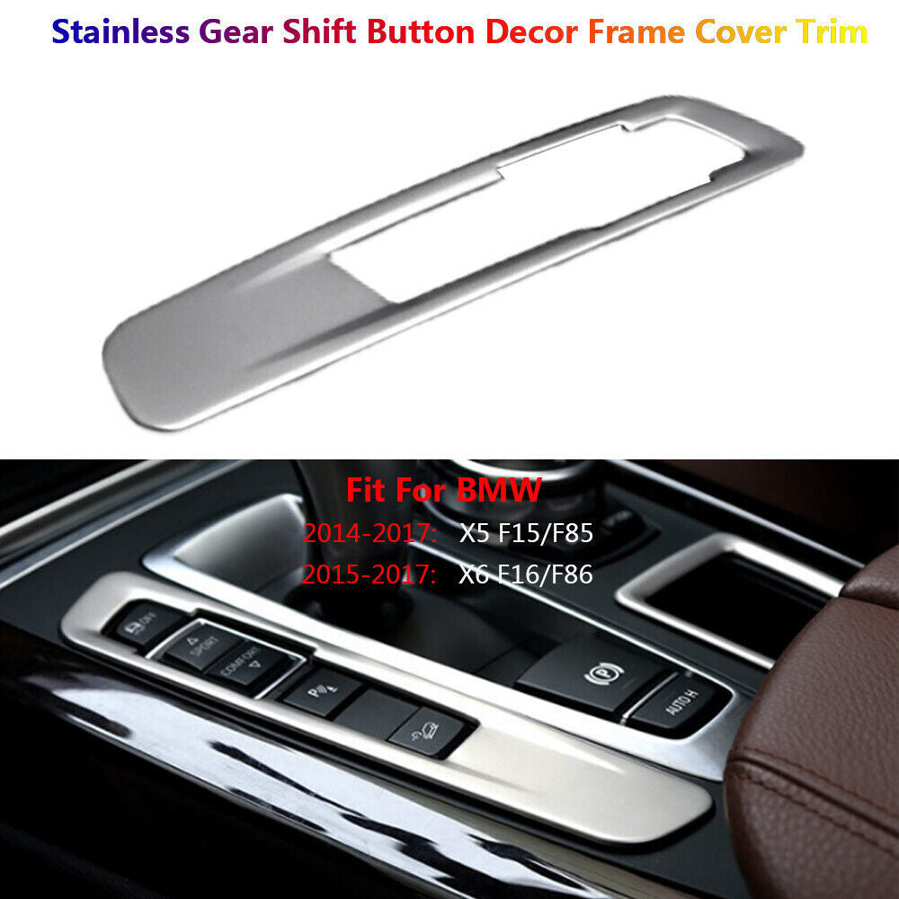 Stainless steel for BMW X5 F15 X6 F16 interior switch button decoration cover trim